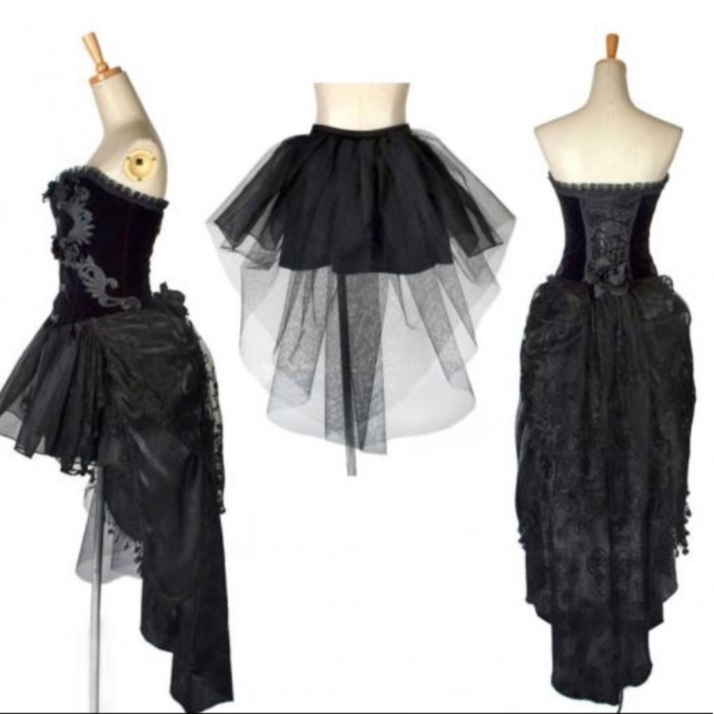 CORSET DRESS WITH UNDERSKIRTS VELVET BODES SZ-XXL [BNWOT]
